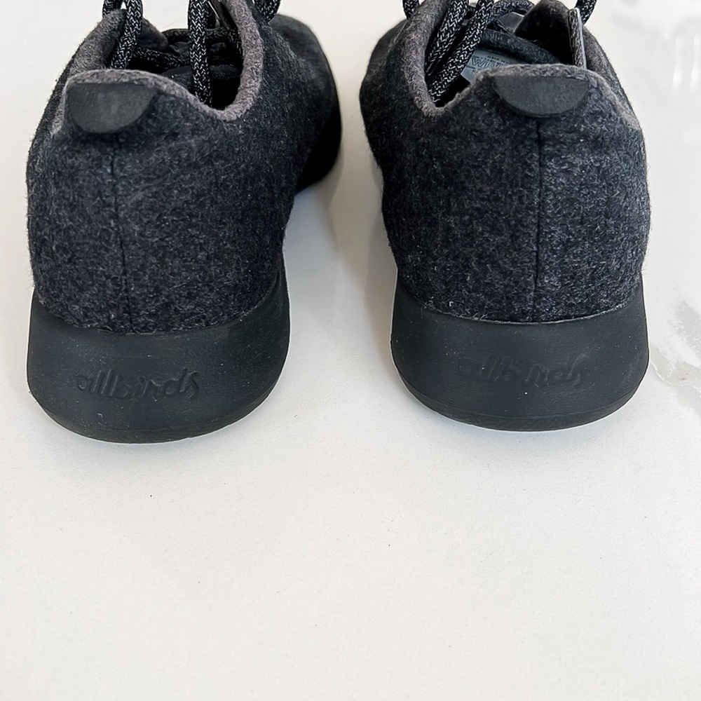 Allbirds Wool Runner Charcoal Gray With Black Sole Sneaker Womens Sz 10 0319 NV1 - Picture 12 of 14